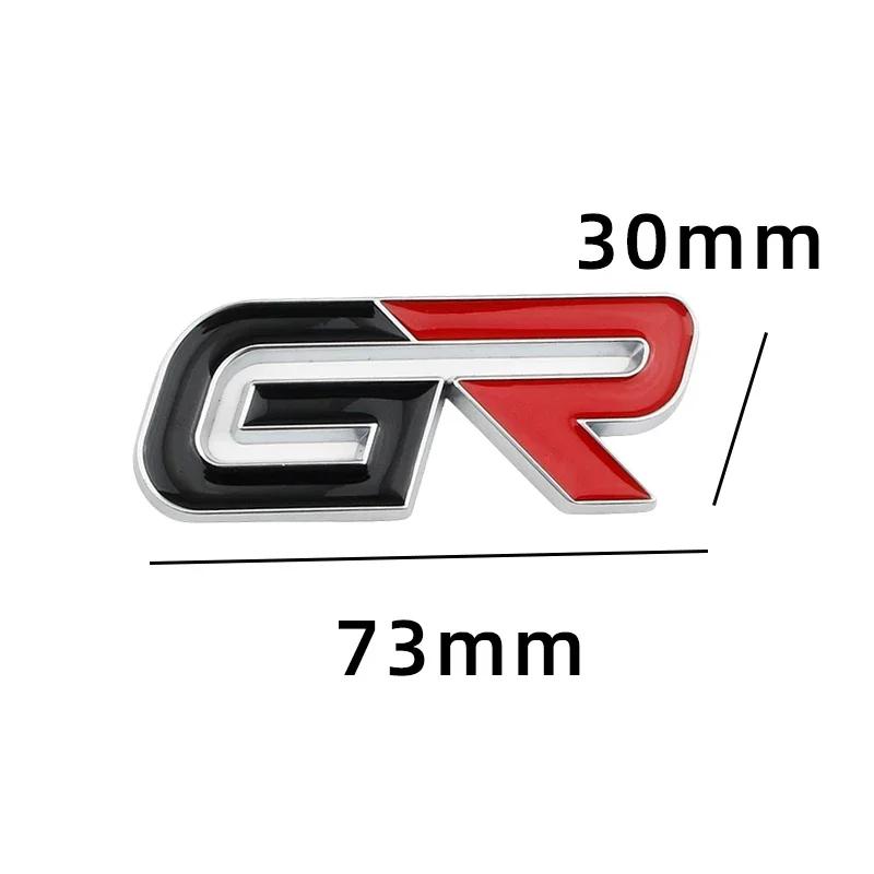 Car Sticker Trunk Emblem Decal GR Sport Logo for Toyota CHR Yaris Rav4 Hiace Levin Hilux Corolla Supra Camry Auris Prado Prius