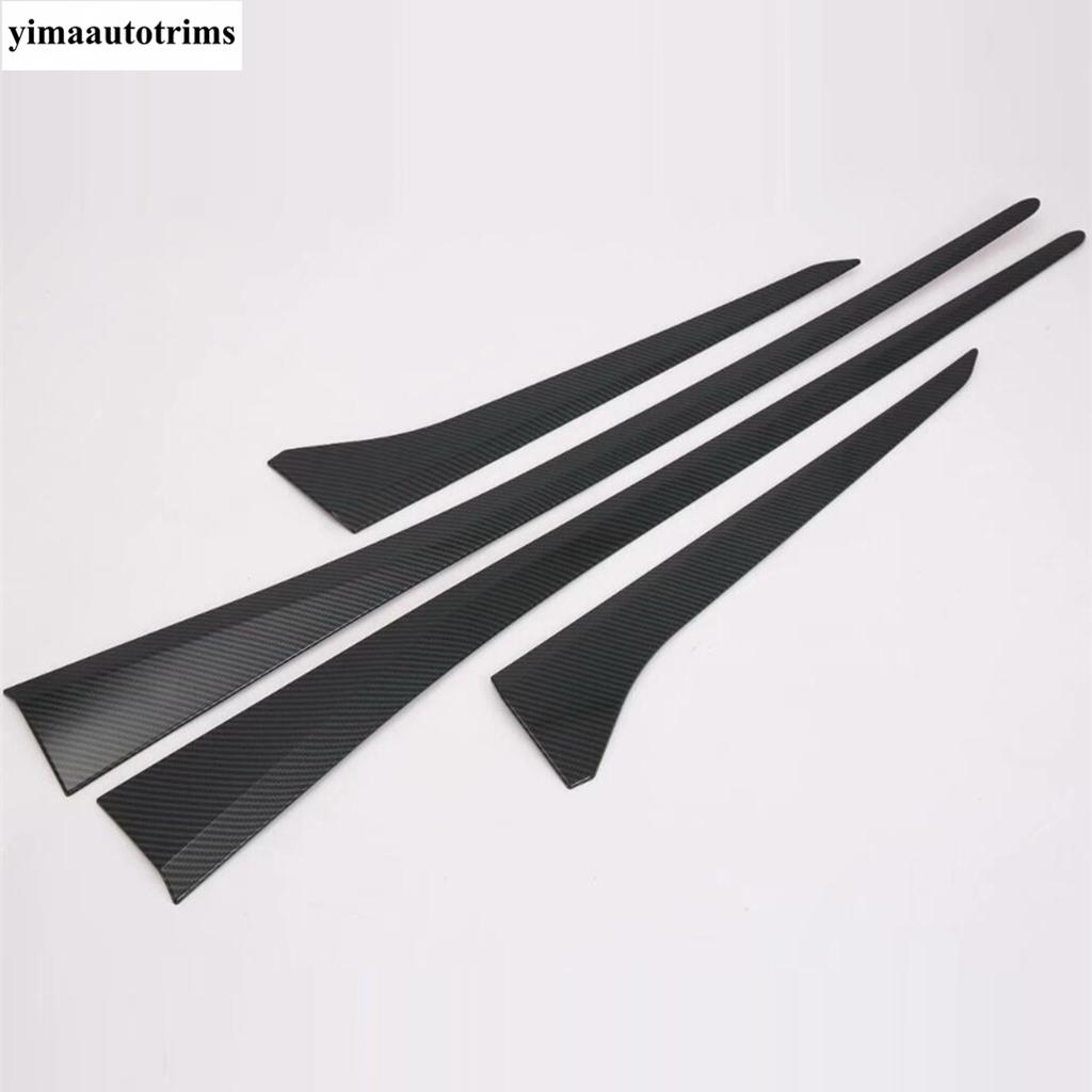 For Lexus UX 200 250H  - 2024 Car Side Door Body Molding Line Garnish Protector Cover Trim Carbon Fiber / Matte Accessories