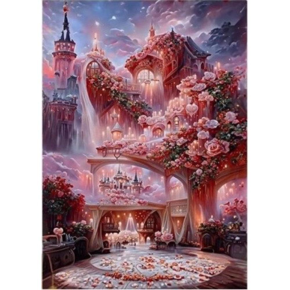 Diamond Painting Handmade DIY Starry Sky Castle Home Decoration Painting Romantic Night Light Luxury