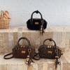 Luxury Designer Pendant PU Leather Leopard Printed Women's Handbag Retro Crossbody Bag Pillow Tote
