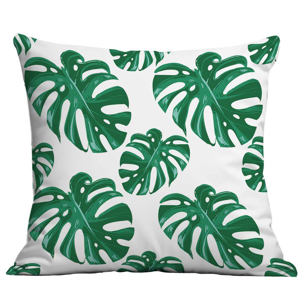 Νέα Πράσινα Φυτά, Τροπικά Φυτά, Μαξιλάρι Τυπωμένο Υψηλής Ευκρίνειας, Κάλυμμα Μαξιλαριού Καναπέ Σπιτιού
