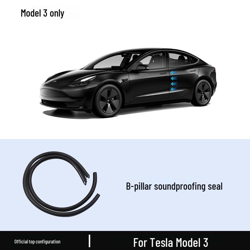 Tesla Model 3/Y Door Card Slot Noise Reduction & Dustproof Sealing Strip