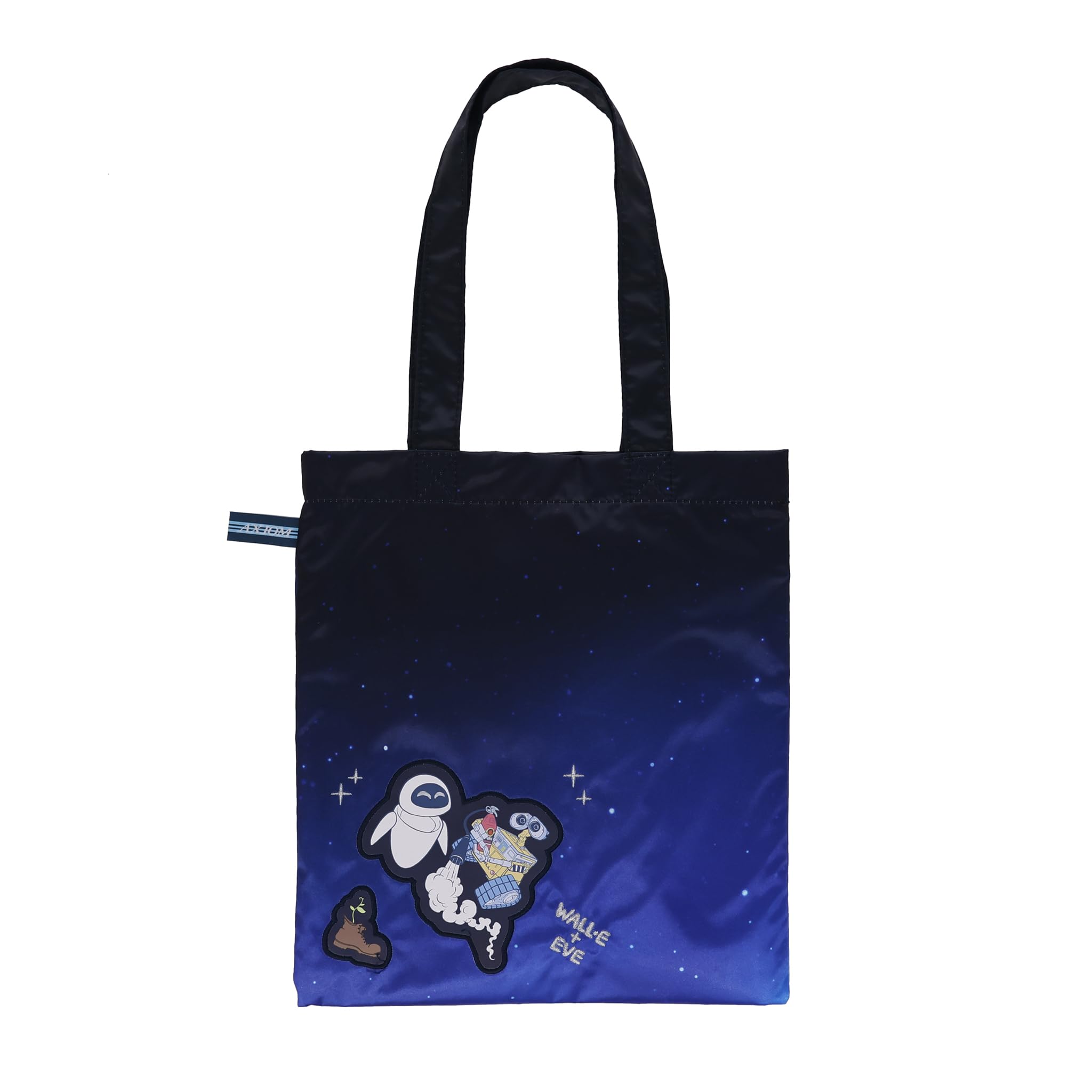 Marushin Tote Bag with Disney Space Trip Faux Leather Print Patch WALL-E (Product Code 2335080700)