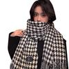 A New Thick Checkered Faux Cashmere Scarf for Women in Winter A Warm and Versatile Shawl with A High End Feel  and A Soft and Glutinous Scarf