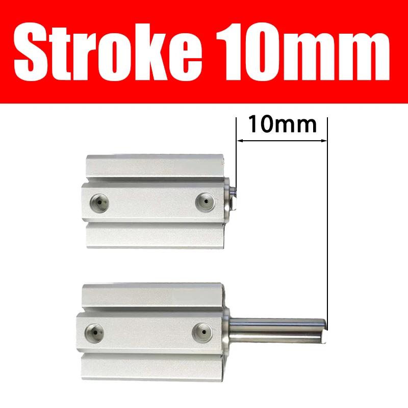 SDA 16 20 25 32 40 50 63 80 100mm Bore Compact Thin Air Cylinder 5-100mm Stroke Double Action Aluminium Pneumatic Cylinder