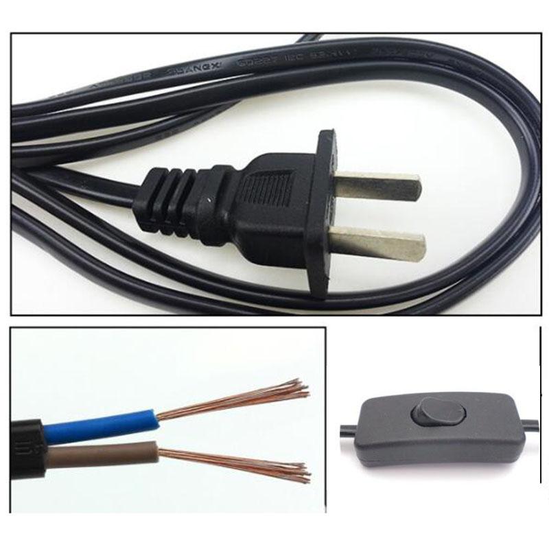 303 Pornire/oprire sursă de alimentare CA Online Conector de prelungire UE Cablu electric Cablu fir pentru iluminat LED de birou reparație bricolaj