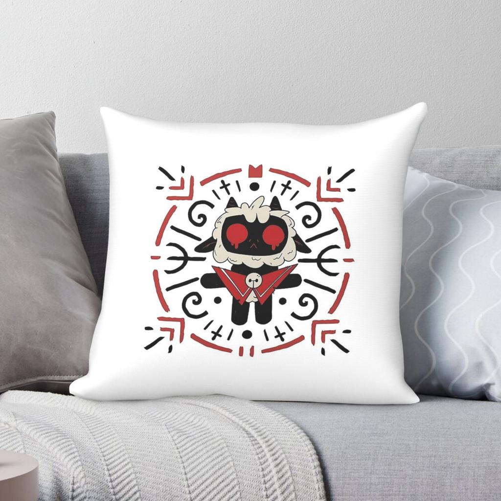 Cult Of The Lamb Demonic Summoning Circle Square Pillowcase Polyester Linen Velvet Creative Zip Pillow Car Cushion Cover