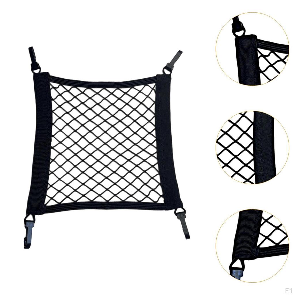 Motorcykel Lastnät Bungee med Krokar Bagageskydd Elastiskt Nät för Cykling
