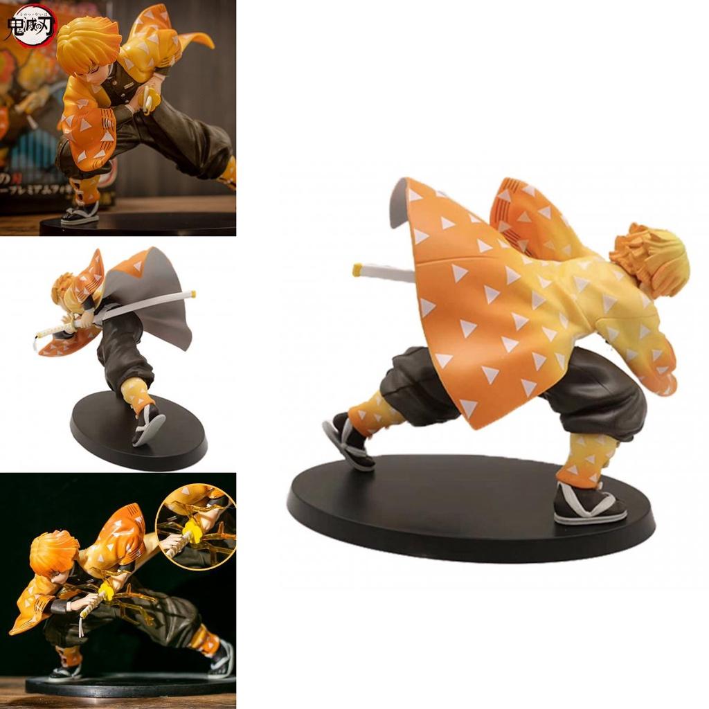 Multi-colored Demon Slayer Agatsuma Zenitsu Action Figure For Ornament And Toy