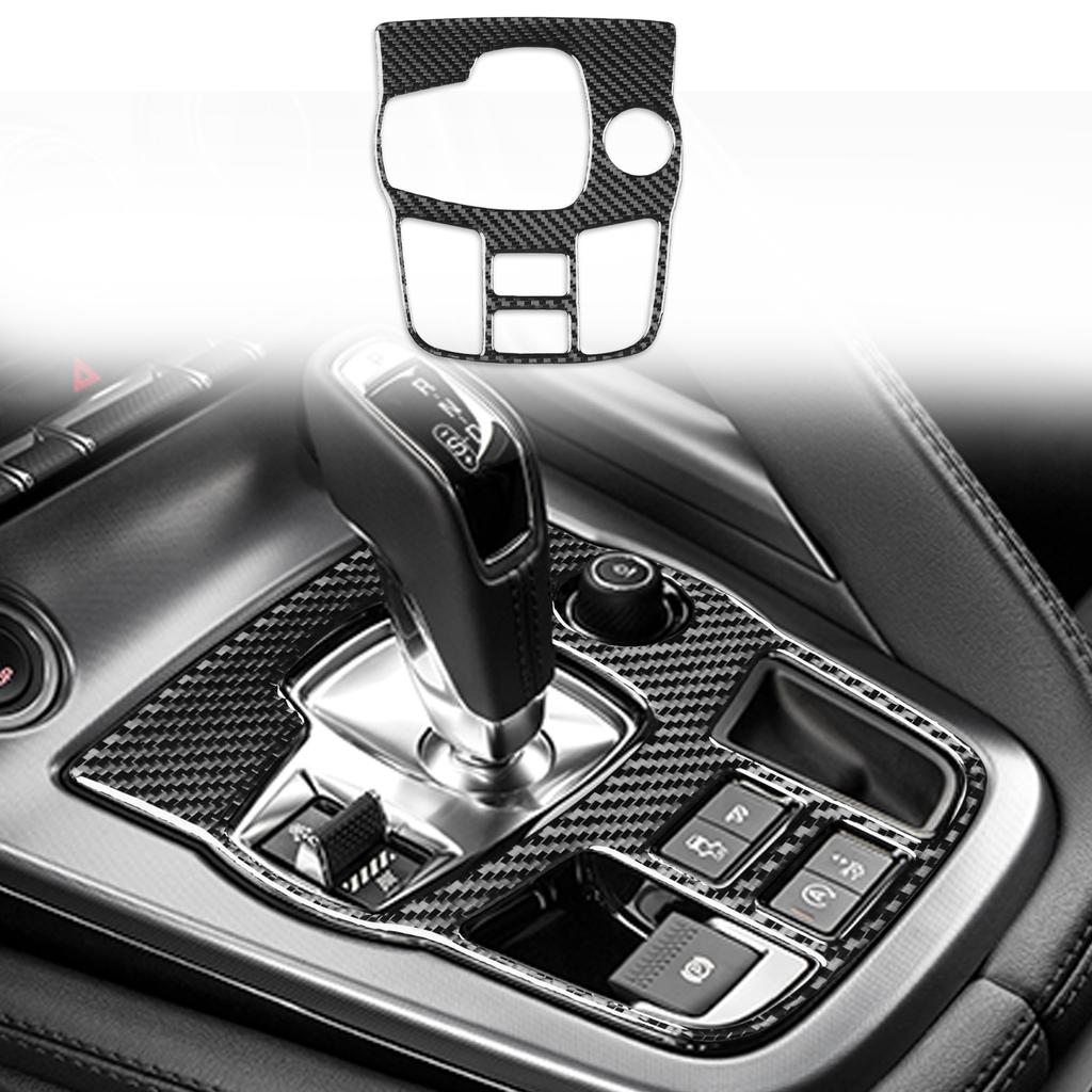 Car Interior Center Console Sticker For Jaguar F-TYPE 2013-2025 Carbon Fiber Gear Shift Panel Cover Frame Trim Accessories