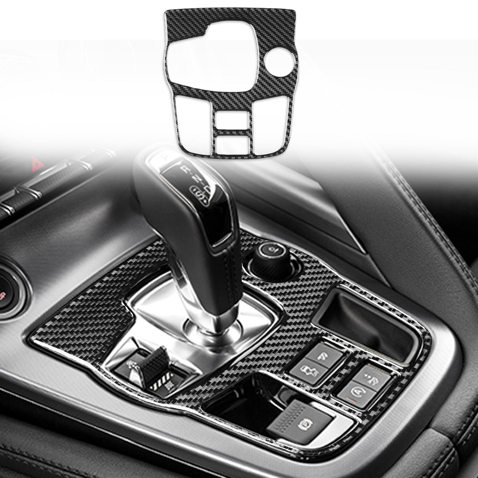 

Наклейка на центральную консоль салона автомобиля для Jaguar F-TYPE 2013-2025 гг., карбоновая накладка на панель переключения передач, аксессуары для отделки рамы