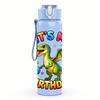 1PC It Is My 6th Birthday Dragon Splash 750ml Color Plastic Water Bottle Leakproof Flip Straw Lid For Sports Office Home Use