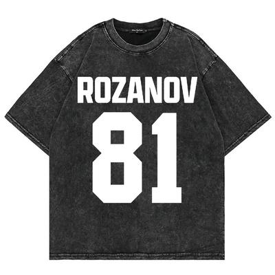 100% Algodón Lavado Vintage Rivalidad Caliente Ilya Rozanov 81 Boston Raiders Camiseta Hombre Scott Hunter Shane Hollander Camisetas Lavado Ácido