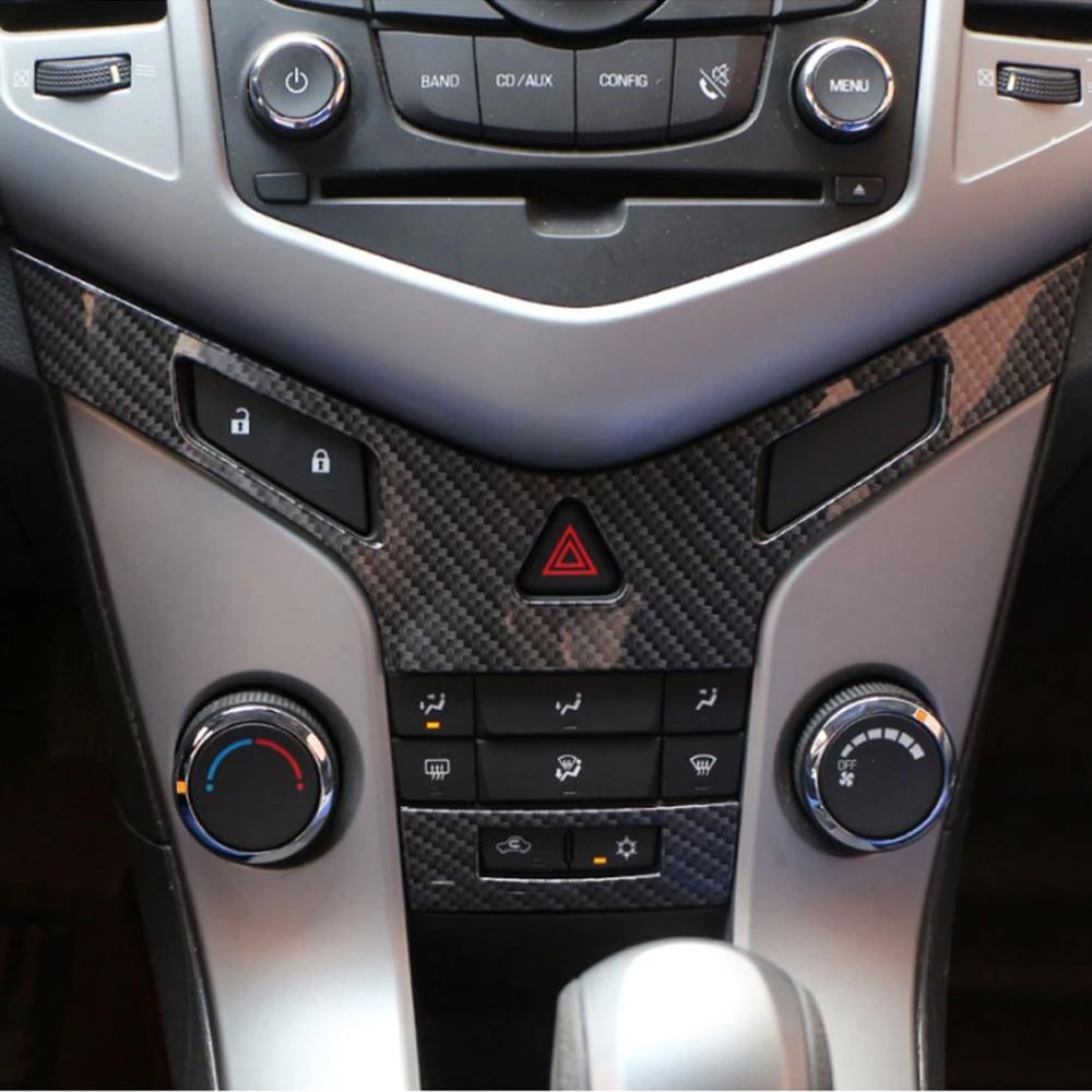 ABS Center Console Panel Air Conditioning Vent Sequin Trim Sticker For Chevrolet Chevry Cruze 2009-2015 Car Accessories