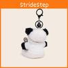 Music Pilot Panda Plush Keychain Cute Functional Design Gift Decoration Backpack