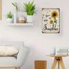 Metal Wall Art Vintage Boho You Are My Sunshine Sunflower Poster for Living Room