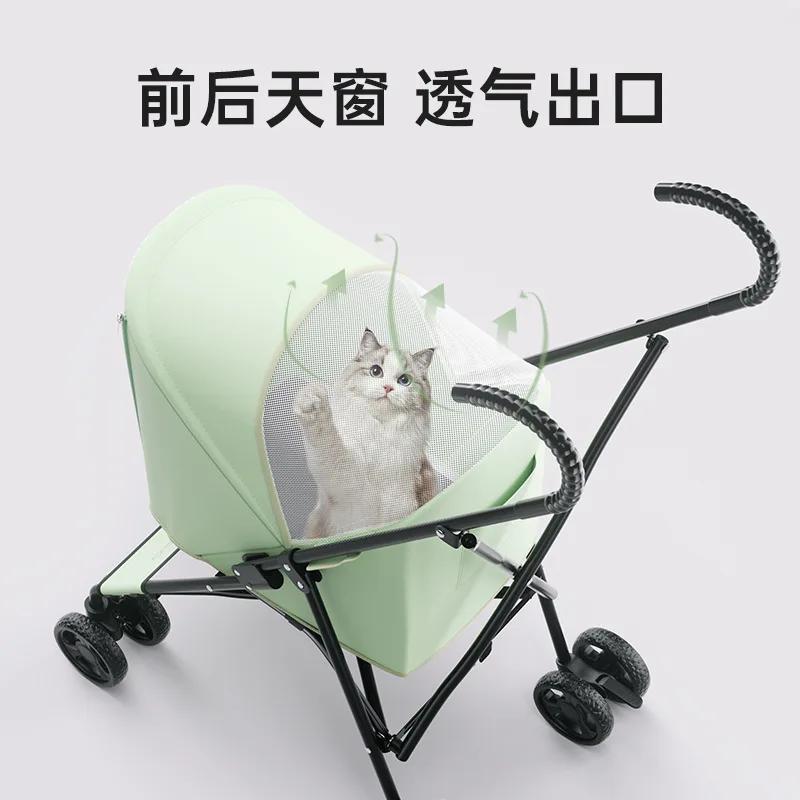 High-value Small Pet Stroller Light for Dogs To Travel Foldable Cat To Go Out Walking Dog Cart Cat Cart Pet Stroller