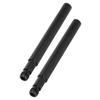 2Pcs 60mm Bicycle Presta Valve Extender Inner Tyre Valves Extension (Black)