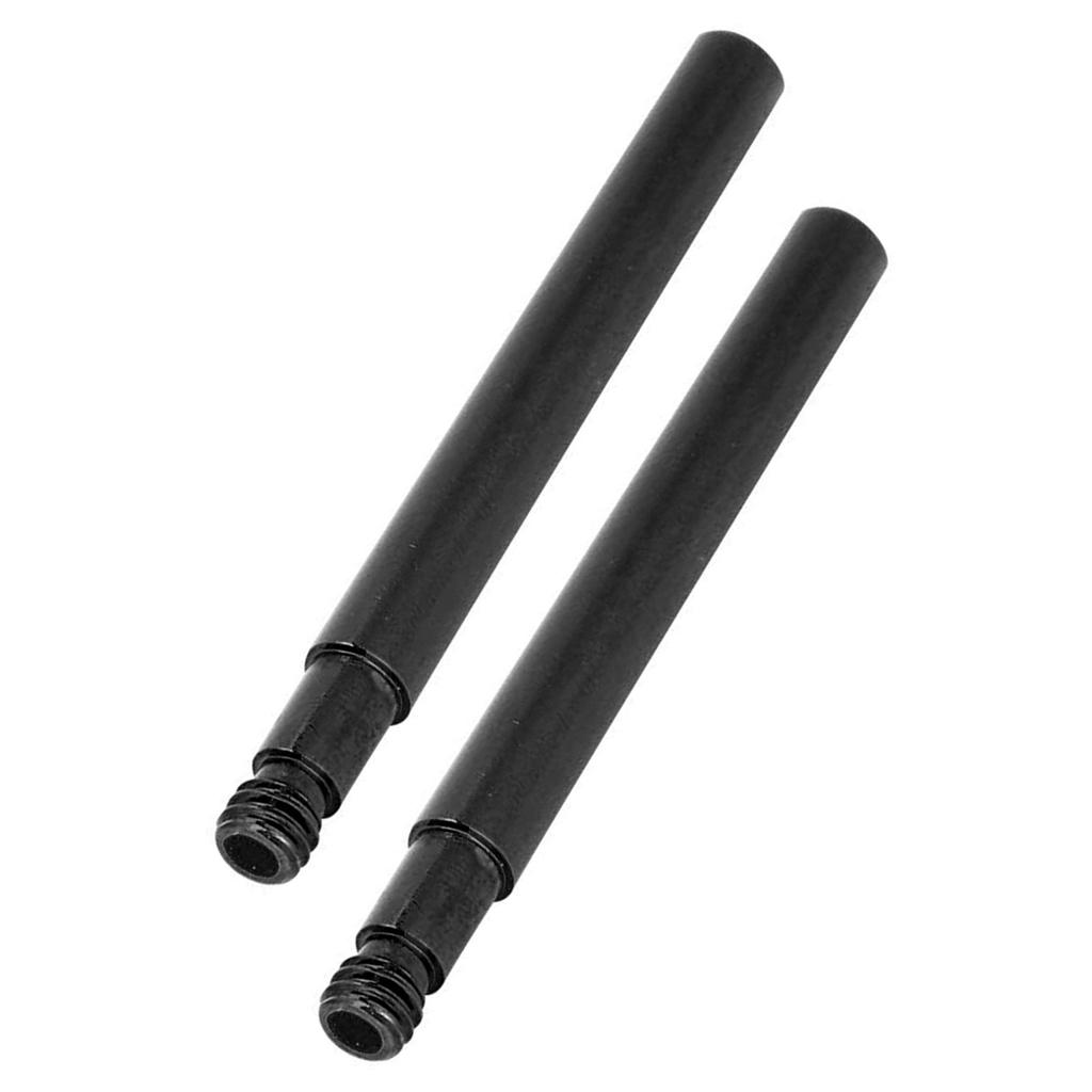 2Pcs 60mm Bicycle Presta Valve Extender Inner Tyre Valves Extension (Black)