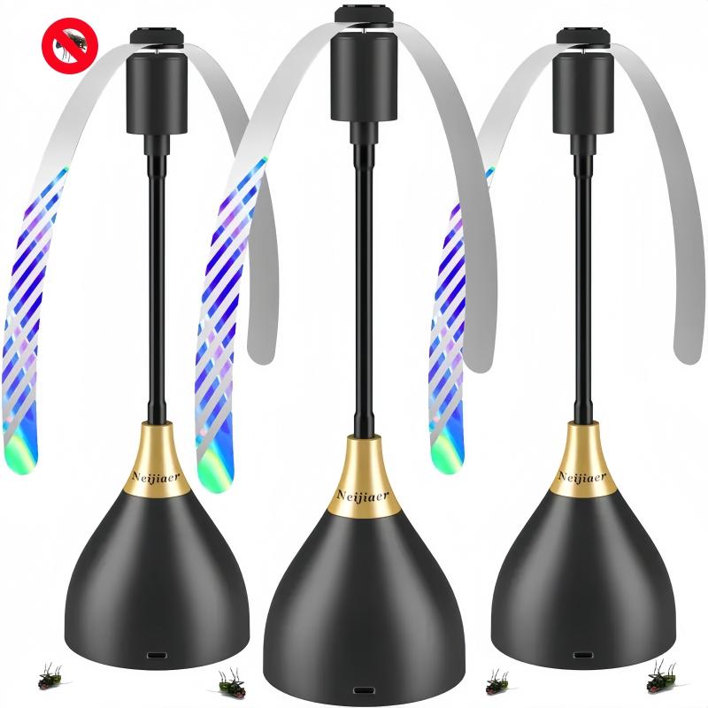 2ks/3ks Ventilátor odpuzující mouchy Ventilátor hubící mouchy Ochrana jídla, Tichý a účinný odpuzovač much, Ideální volba pro rodinu nebo kempování