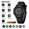 Orologio Sportivo Impermeabile Multifunzione Sanda con Sveglia e Display Laccato Sette Colori