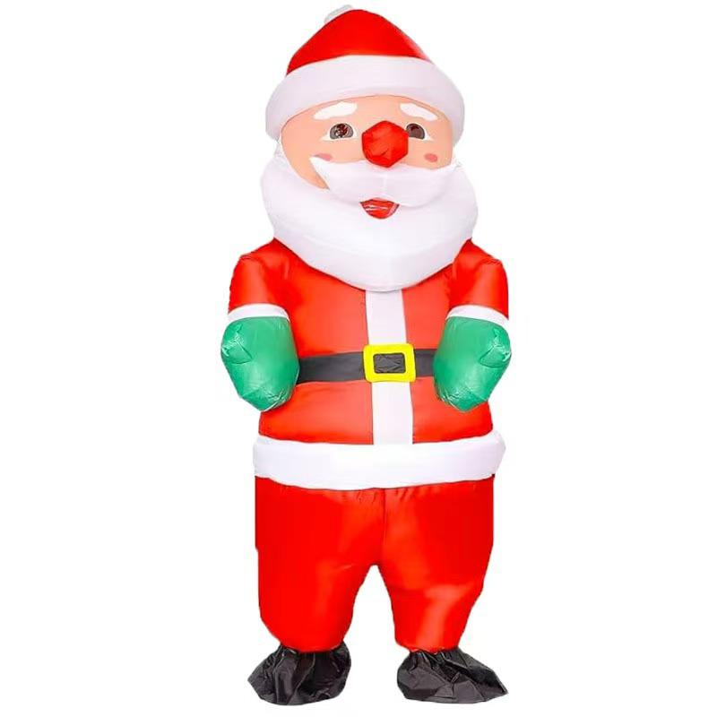 Cross-border Christmas Santa Inflatable Costume – Holiday Party Mascot Outfit