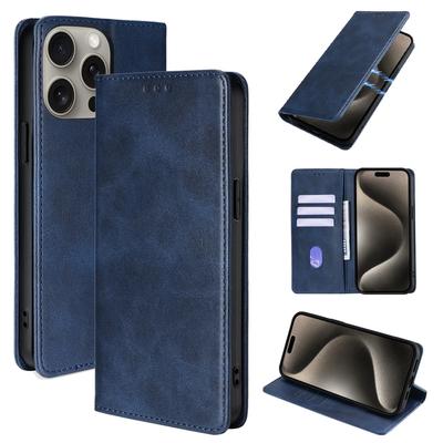 Étui portefeuille magnétique en cuir pour iPhone 15, 14, 13, 12, 11, XS Pro Max, X, XR, SE 3, 8, 7, 6 Plus, avec rabat et emplacements pour cartes