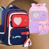 Cartoon Schoolbag Primary School Students 1-3-6 Grade Contrasting Color Large Capacity Spine Protection Children'S Schoolbag With Change Bag