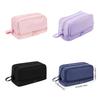 Large Capacity Pencil Bag Pen Case Solid Color Pencil Case Double Layers Pencil Pouch Pen Bag School Office Supplies