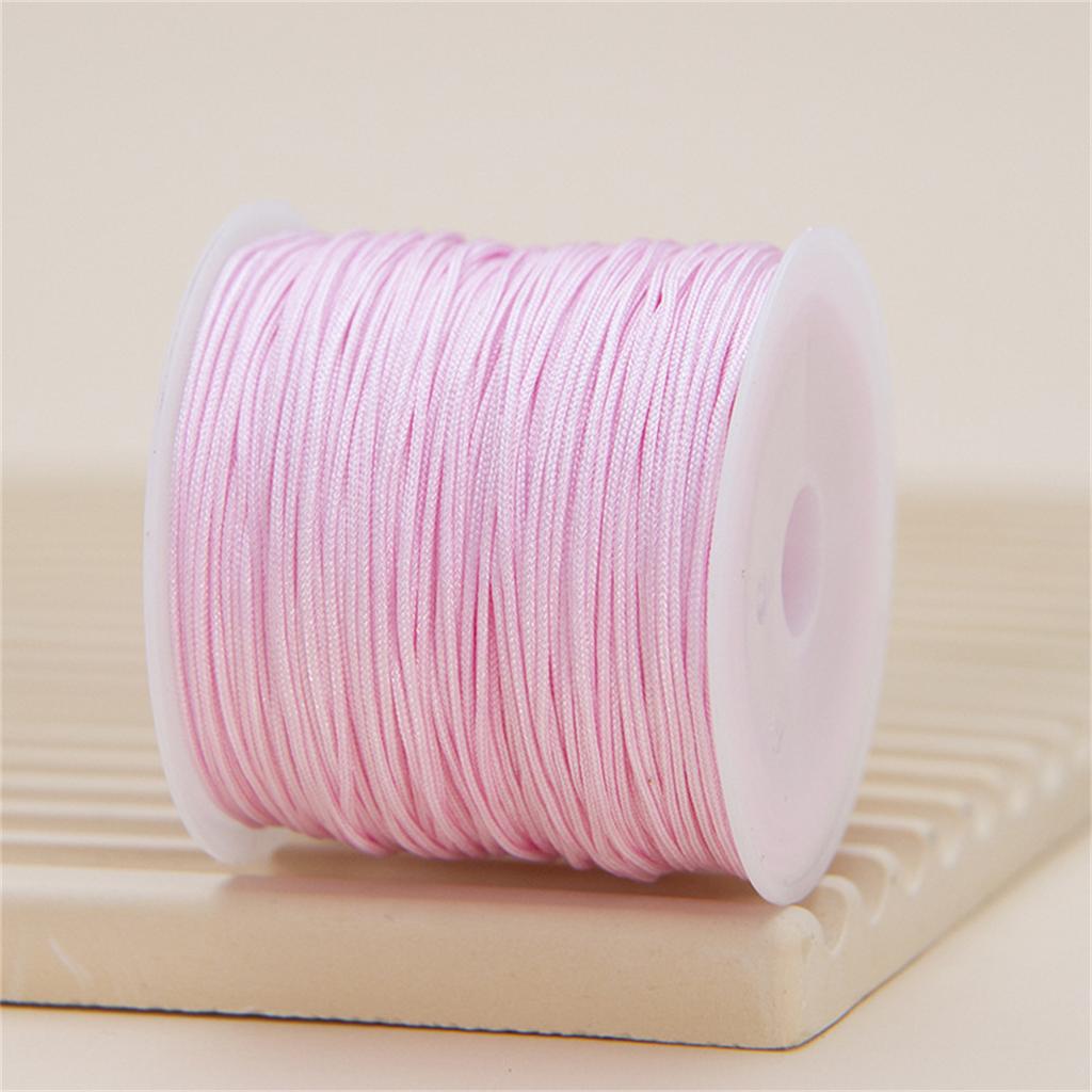 Z60n NEW 0.8mm Nylon Cord Thread Chinese Knot Macrame Cord Bracelet Braided String DIY Tassels Beading Shamballa Thread Gifts