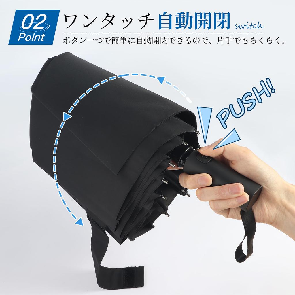 LittleSo Memory Umbrella That Folds In One Folding Umbrella with Memory Automatic Rain or 8 Large 104cm Folding Umbrella for and Job Super Solid 59cm