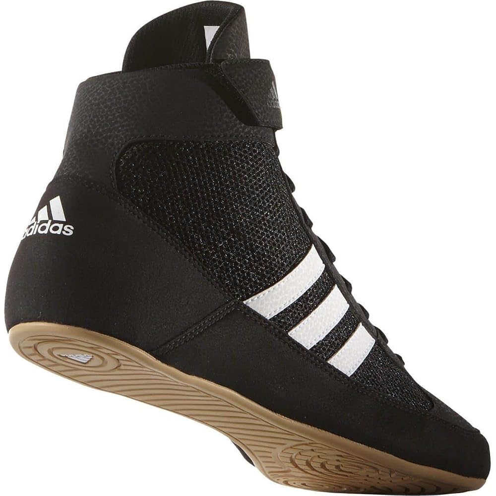 adidas נעלי האבקות HVC שחור ליבה/לבן/מתכתי ברזל 27.0 ס"מ