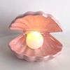 Ceramic Shell Night Lamp Night Lamp Desk Decoration Fantastic Mermaid Fairy Bedroom Night Lamp Storage Lighting | Table Lamps