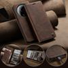 CaseMe Luxury Retro Magnetic Flip PU Leather Phone Case for Xiaomi 17 17Ultra Wallet Cover Phone Coque For Xiaomi 17 Ultra