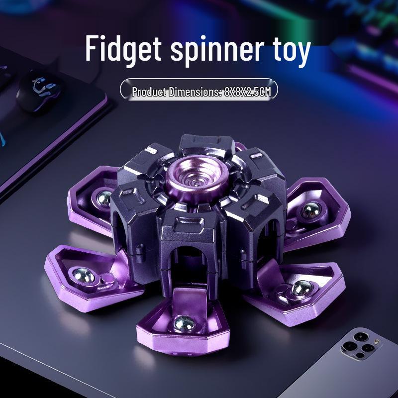 Creative Exploding Shell Finger Gyroscope: Transformable Rotating Toy for Kids