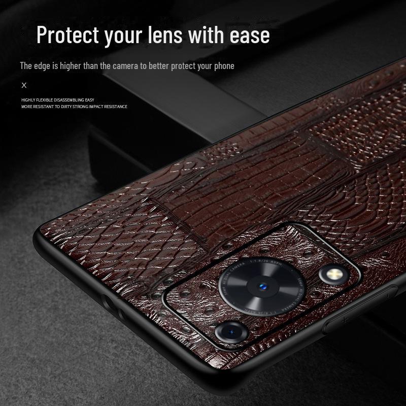 Cowhide grain full package leather protective cover for Huawei Enjoy 70 and Enjoy 70Pro mobile phones.