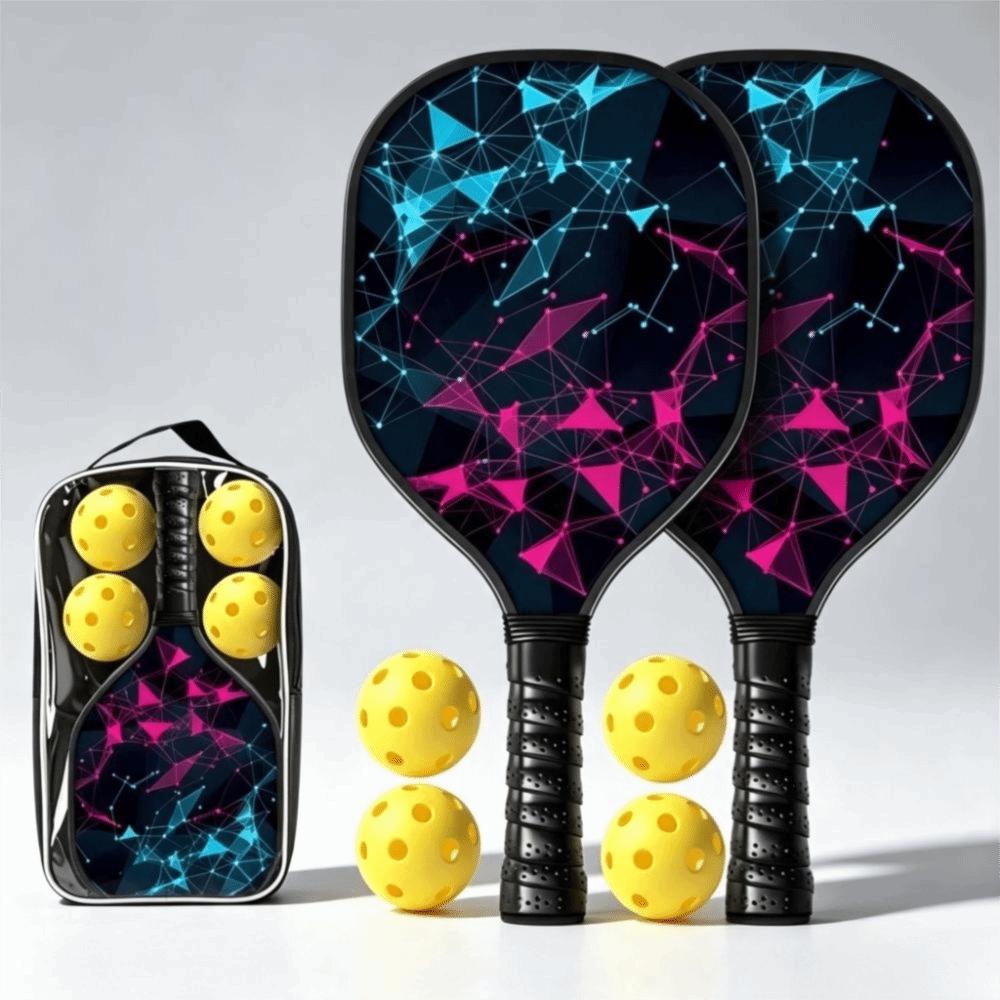 Breathable Pickleball Racket Set Non Slip Pickleball Racquets Set Pickleball Paddle Set  Outdoor