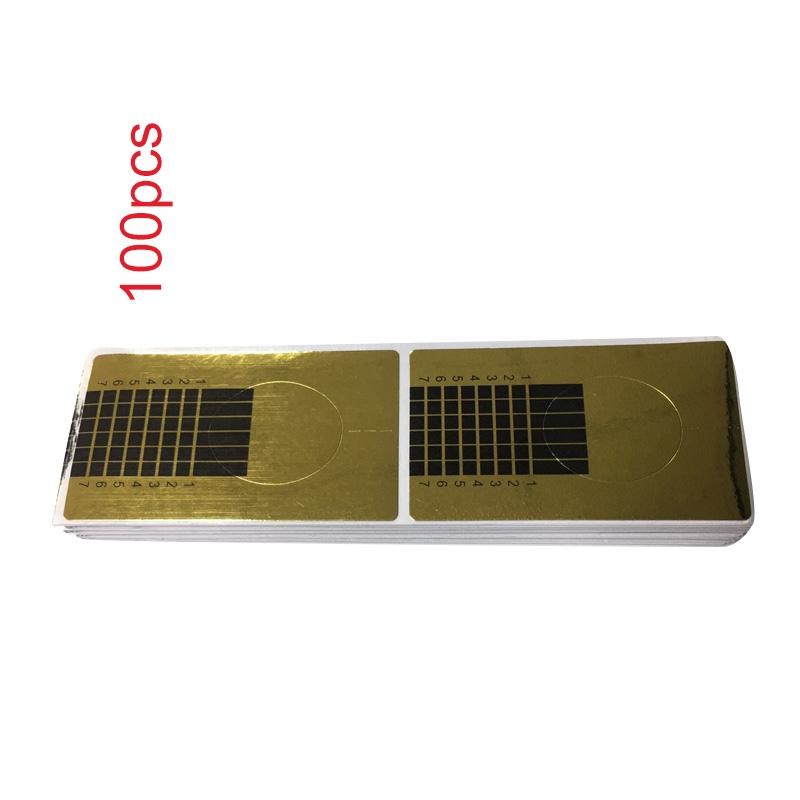 Nail Forms 100 Pcs Nail Art Form Stickers Self Adhesive Extension Tool UV Builder Tips Gel Forms Sticker