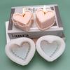 For Fun Heart Cake Shaped Candle Silicone Mold DIY Handmade Soap Plaster Aromatherapy Candle Cake Decoration Mold Gift Making