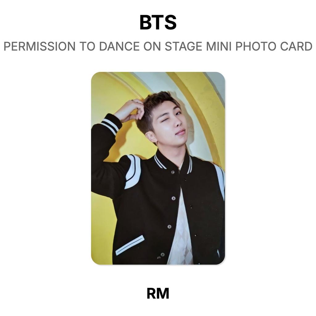 BTS PERMISSION TO DANCE ON STAGE MINI PHOTO CARD Official Photocard