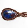 Natural Labradorite Pendant Quality 106 ct Copper Wrapped Pear Cut Gemstone Jewelry Gift