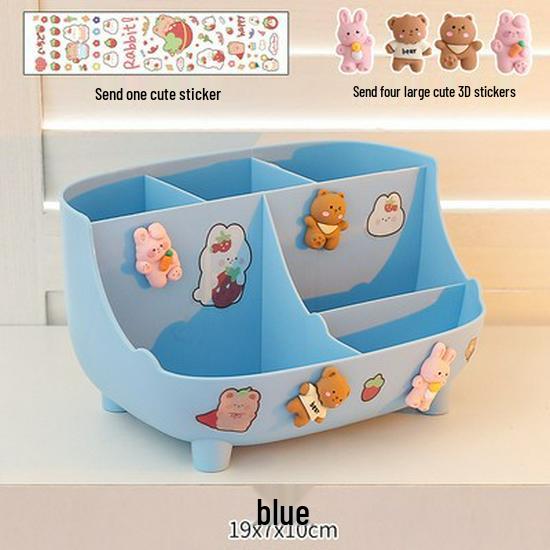 Roztomilý velkokapacitní držák na tužky pro dívky - Jednoduchý moderní organizér na stůl