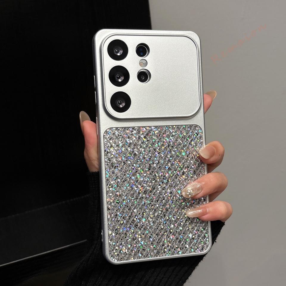 New Glitter Magnetic Phone Case for Samsung Galaxy S26 S23 S24 S2 S22 FE Ultra Note 20  Bling Bling Protector Cover