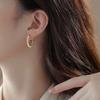 Korean Style Natural Freshwater Pearl Hoop Earrings - High-End, Simple, Small Earrings for Women