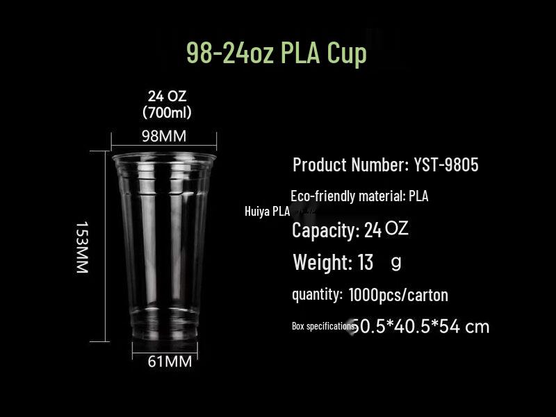 ZISIZ PLA Biodegradable Disposable Cups
