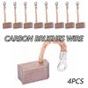 4pcs High Quality J465 Generic Carbon Brushes Wire Electric Motor Brush Replacement Leads Generator