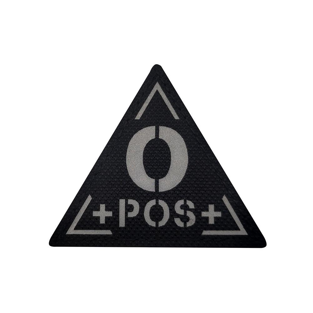 

Luminous Reflective Carbon Fiber Triangle Patch - Blood Type A, B, O Nylon Sticker