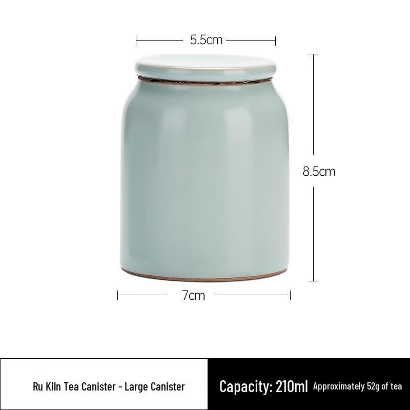 Duoli Ru Kiln Ceramic Tea Caddy