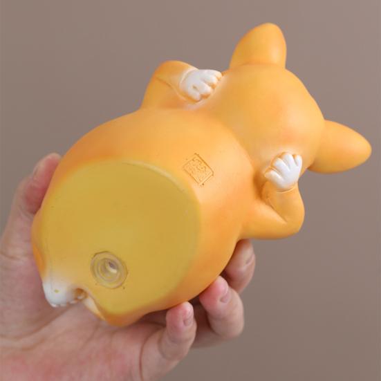 Animal Flower Pot Cat Dog Succulents Pots Resin Planter with Drainage Hole for Succulents Home Office Desk Decoration