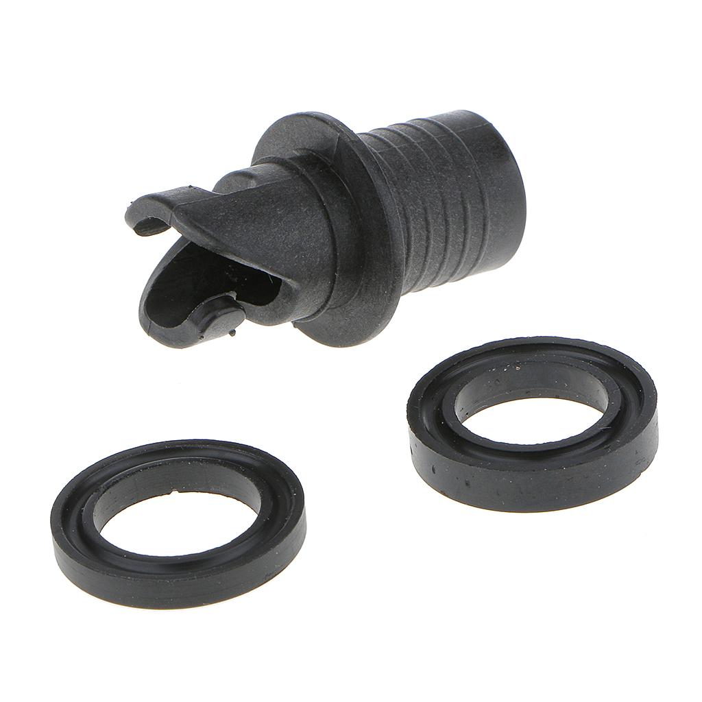 Inflatable Boat Valve Adapter Plastic Inflation Device Water Pump Connector for Kayak Dinghy